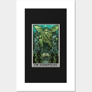 The Hierophant Tarot Card Cthulhu H.P. Lovecraft Horror Gothic Gifts Posters and Art